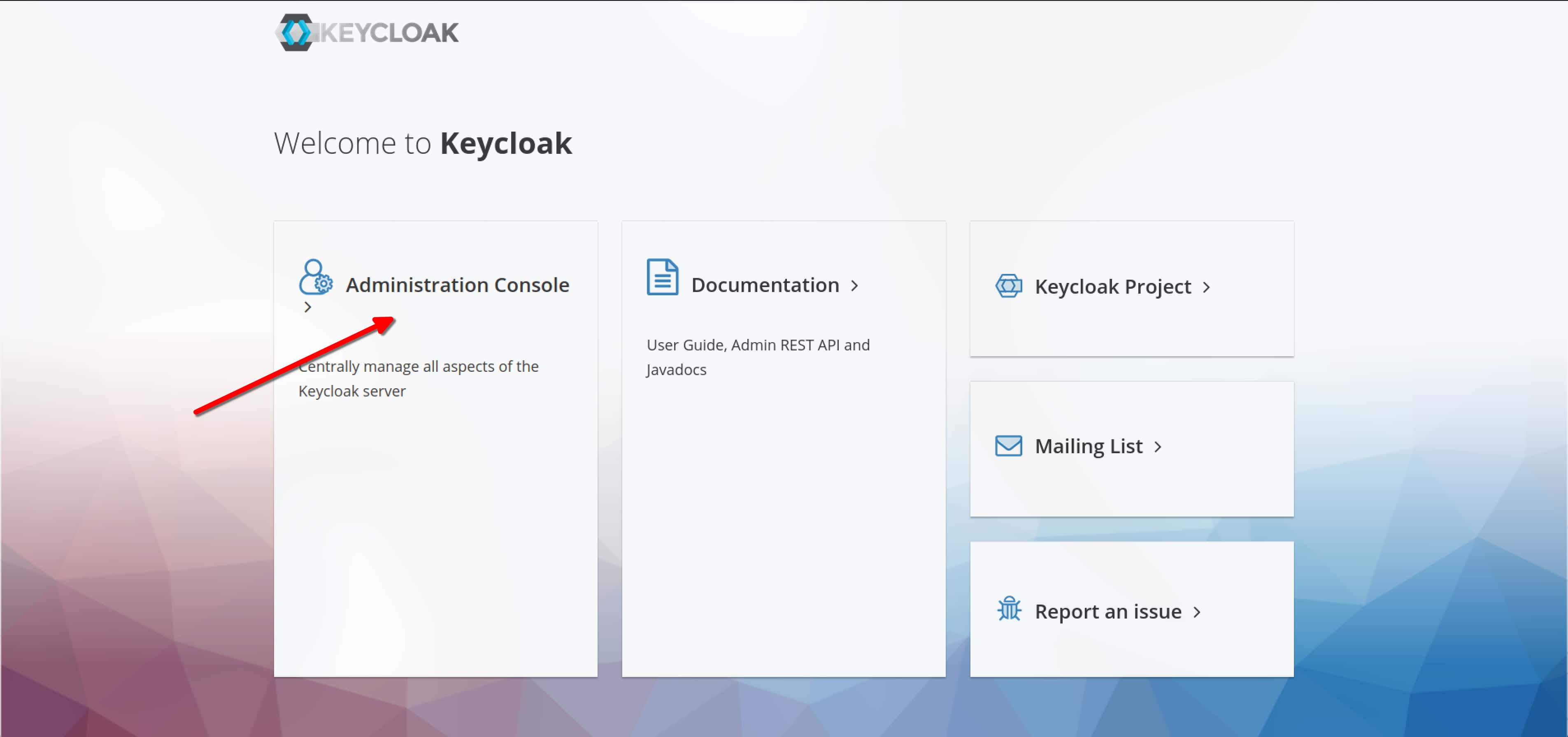 Keycloak 界面